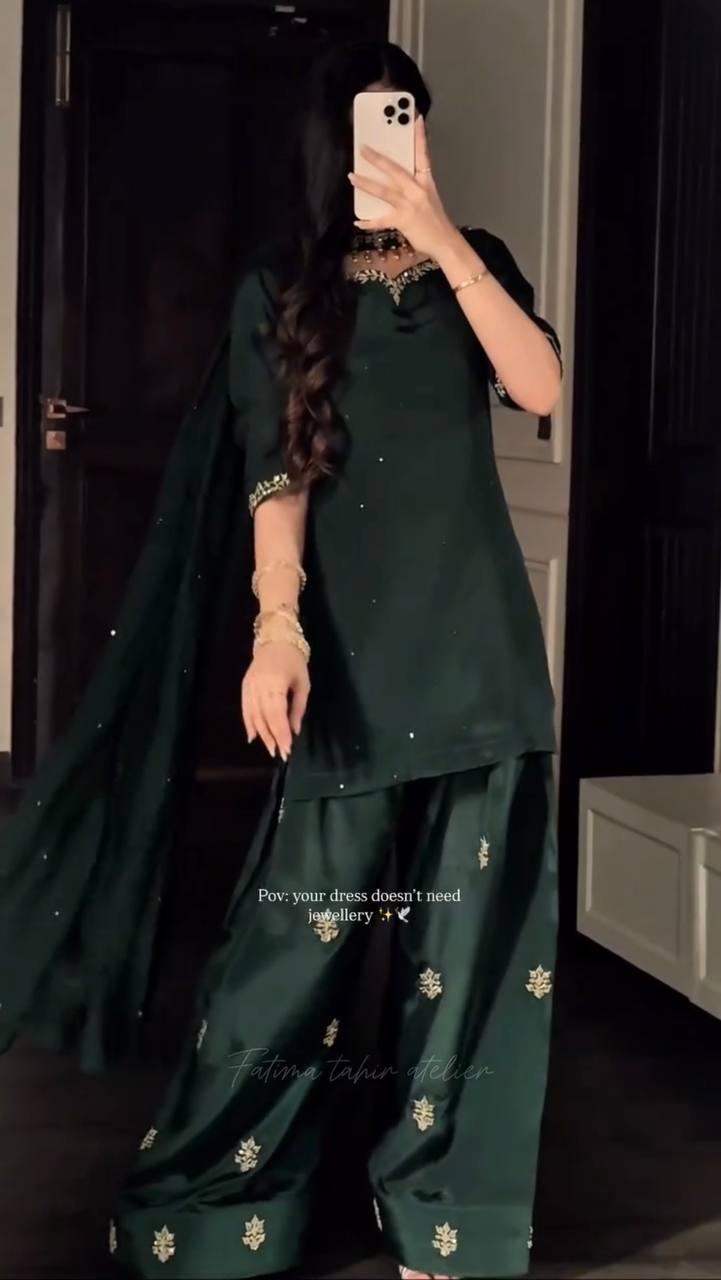 Opulent Noir Jewel-Tone Suit
